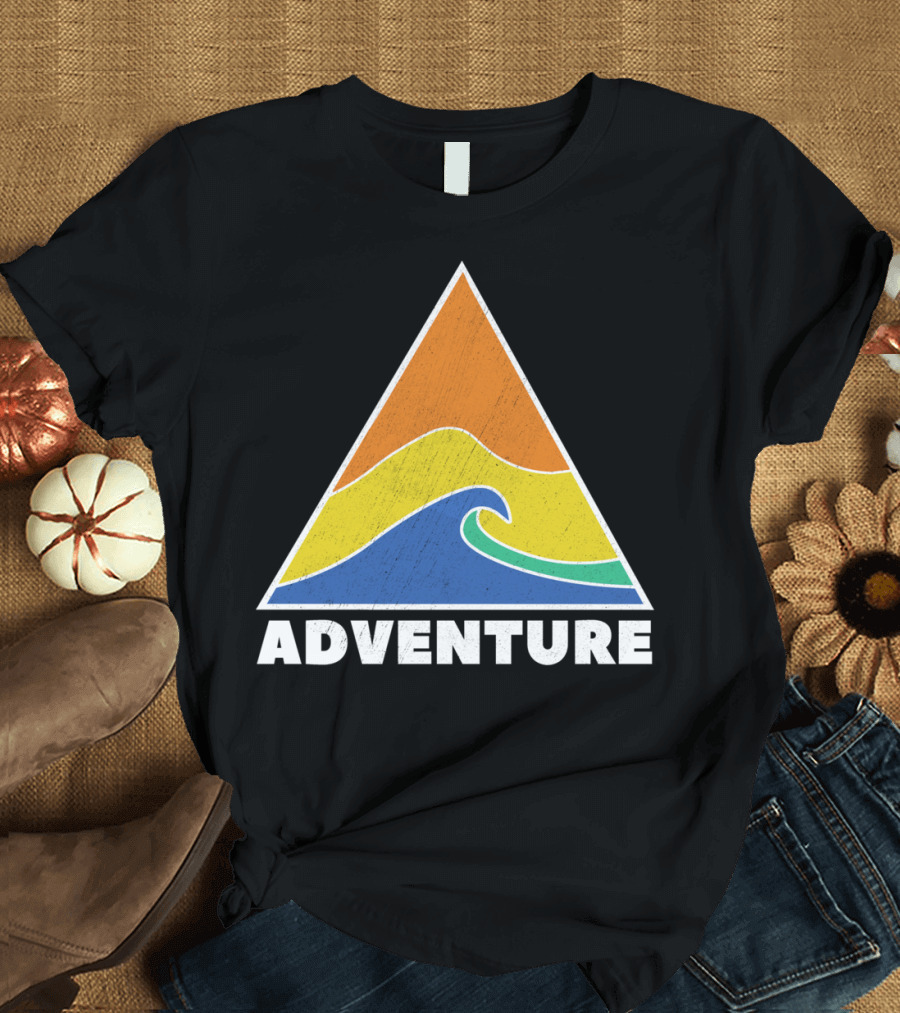 Adventure Retro Surf Wave T-Shirt