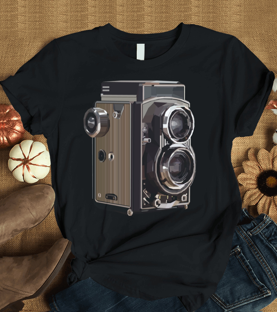 Vintage Twin Lens Reflex Retro Camera T-Shirt