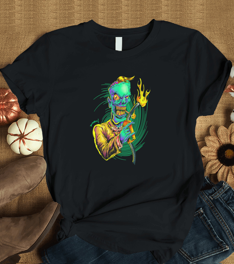 DEAD BOND Zombie with Flaming Rope T-Shirt