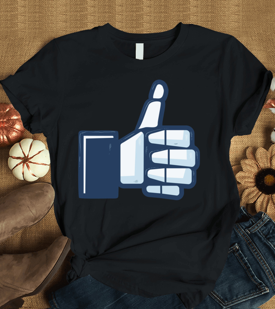 Thumbs Up Skeleton Like T-Shirt