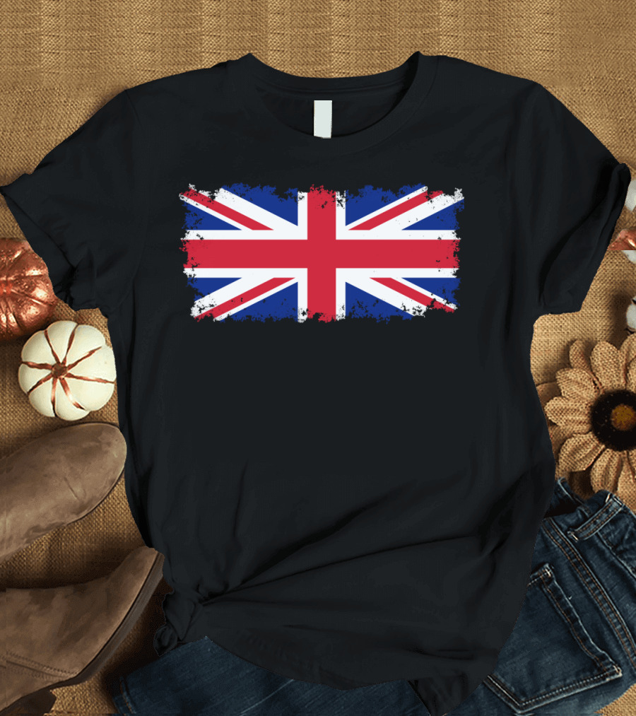 Vintage Distressed Union Jack Flag T-Shirt