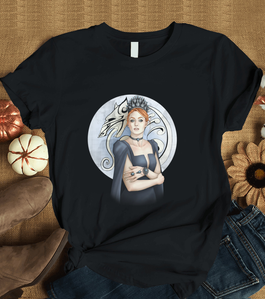 Northern Queen Ice Dragon Crowned Lady T-Shirt