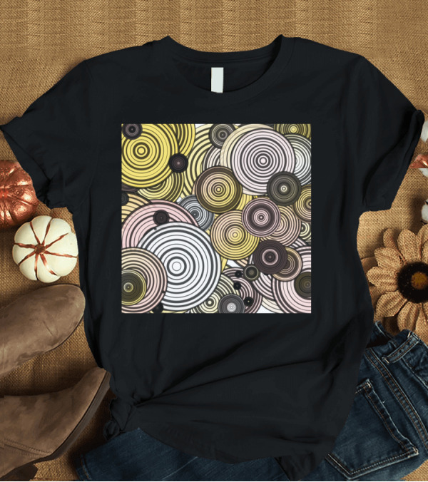 T-Shirt: Layered Circles Geometric Rings T-Shirt Layered Circles Geometric Rings T-Shirt