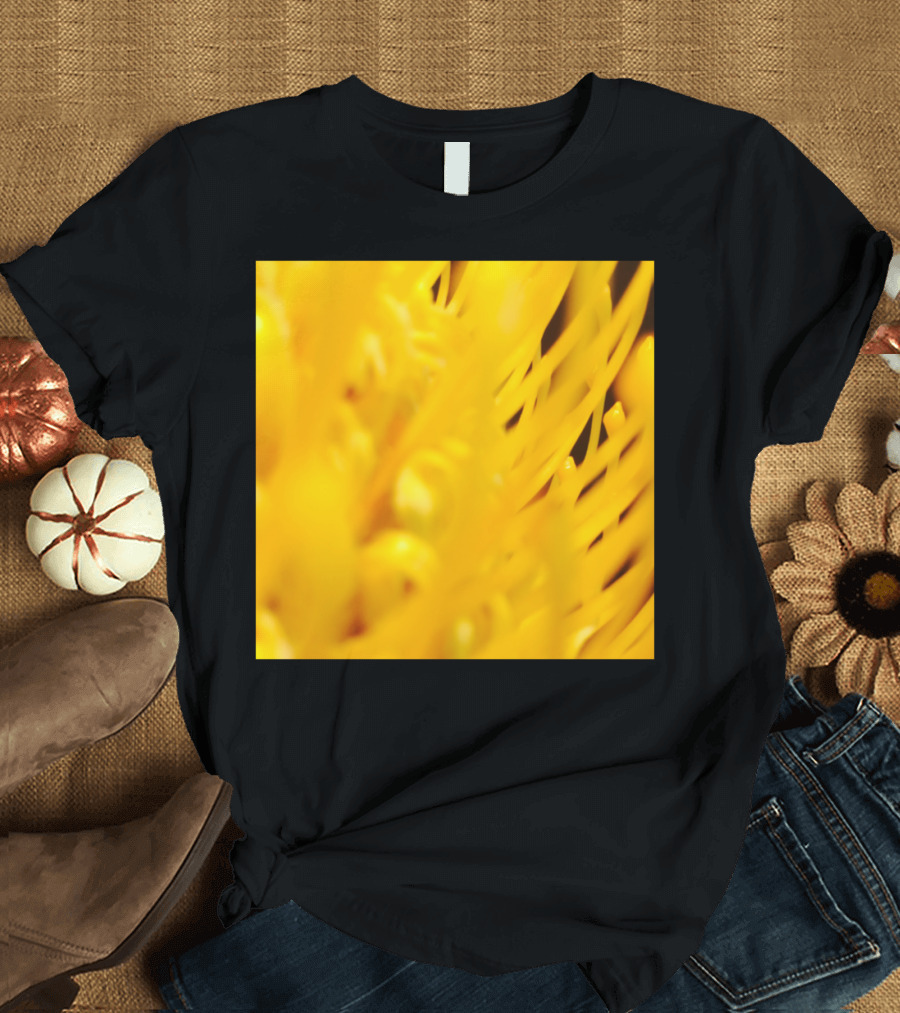 Yellow Flower Close-Up Abstract Detail T-Shirt