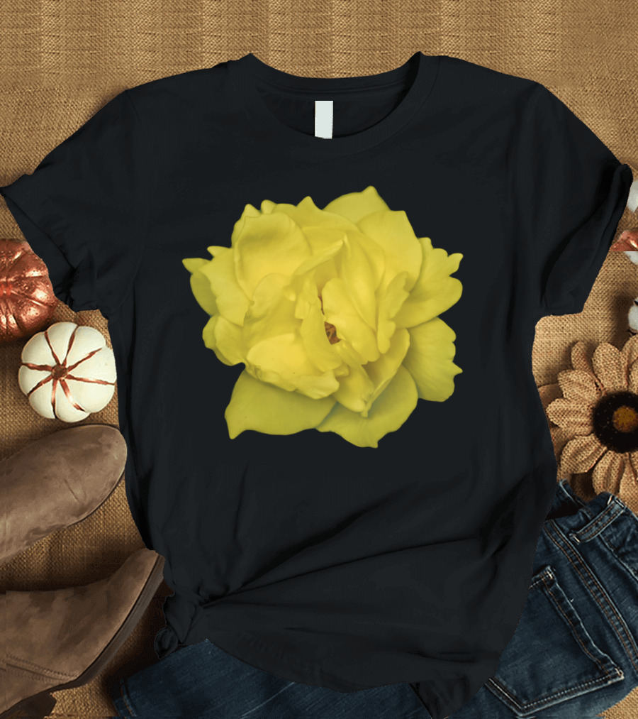 Yellow Rose Photo Bloom T-Shirt