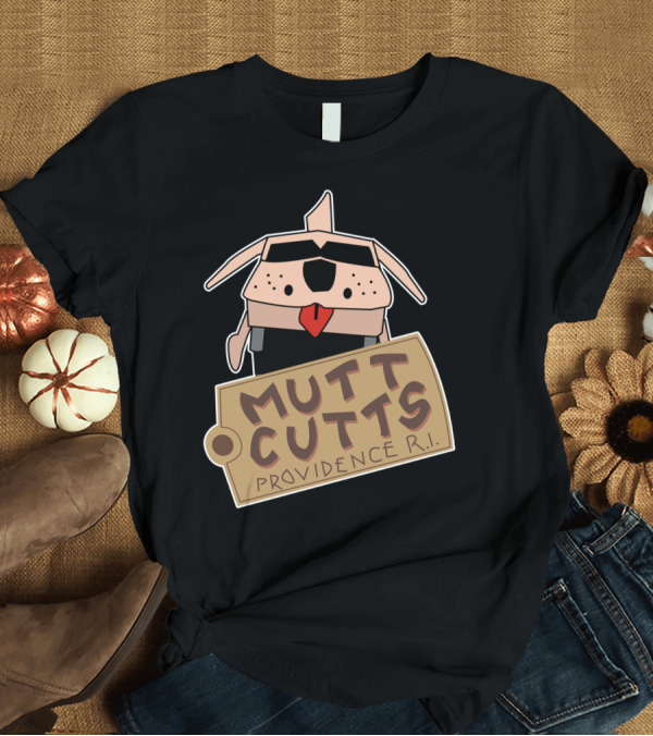 T-Shirt: Mutt Cutts Providence Rhode Island Cartoon Dog Tag T-Shirt Mutt Cutts Providence Rhode Island Cartoon Dog Tag T-Shirt