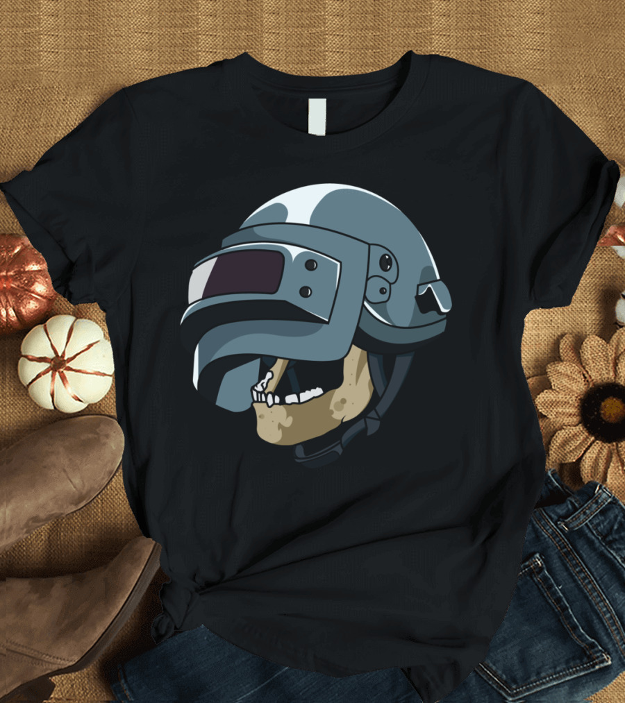 SkullyShot Swag Tactical Helmet Skull T-Shirt