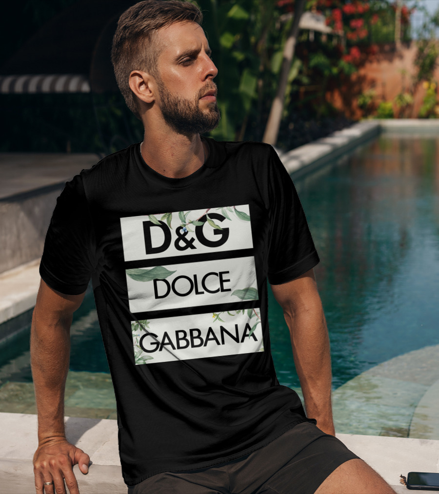 D&G Dolce Gabbana Botanical Leafs T-Shirt