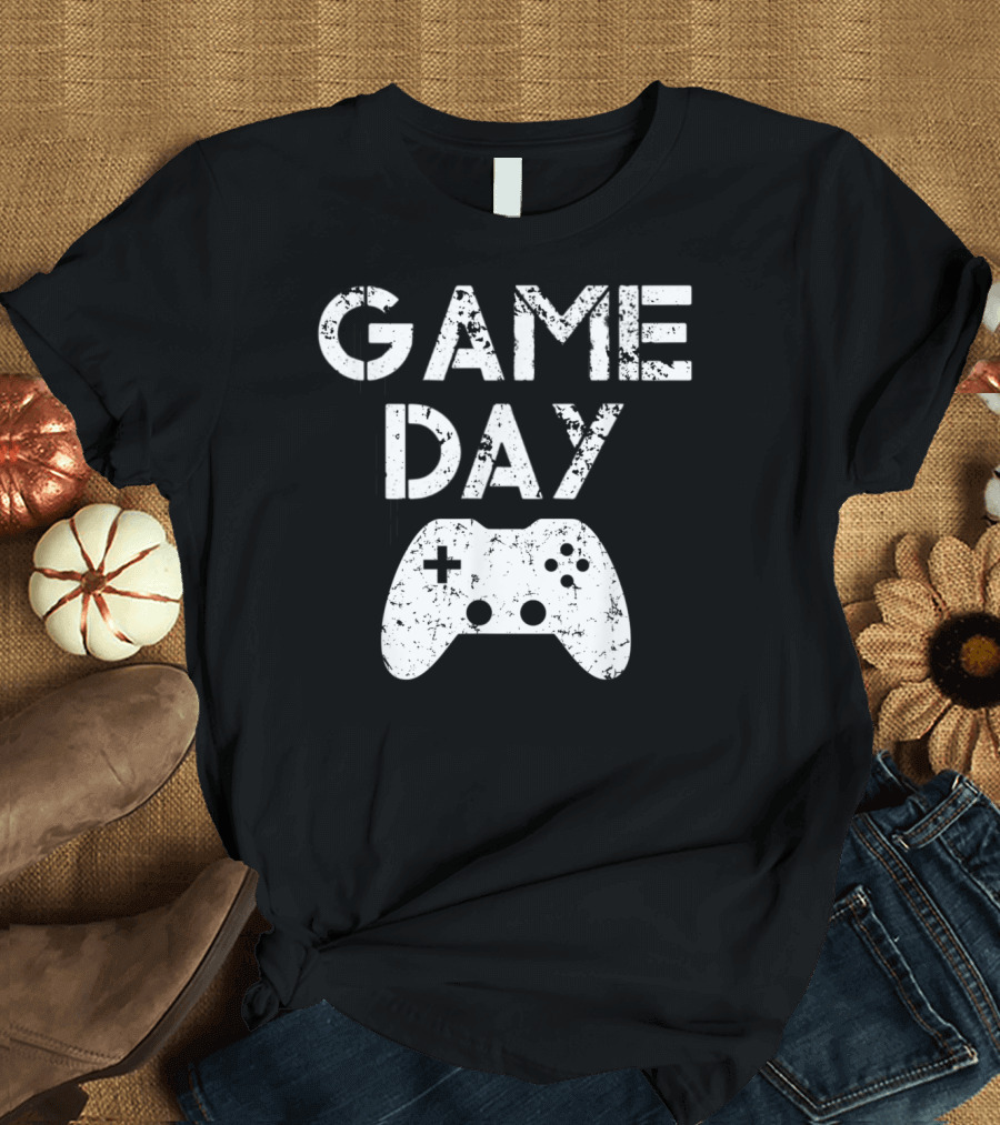 Game Day Video Games Gamer Boy Girl Controller T-Shirt