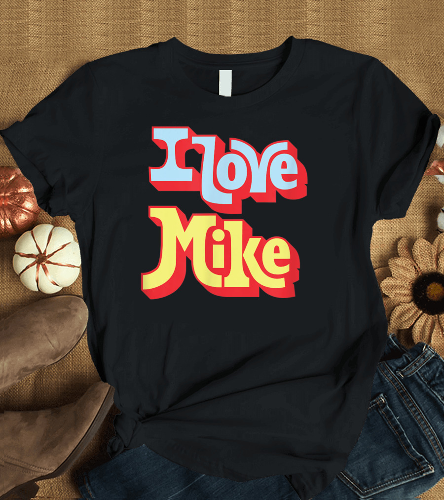 I Love Mike Retro T-Shirt