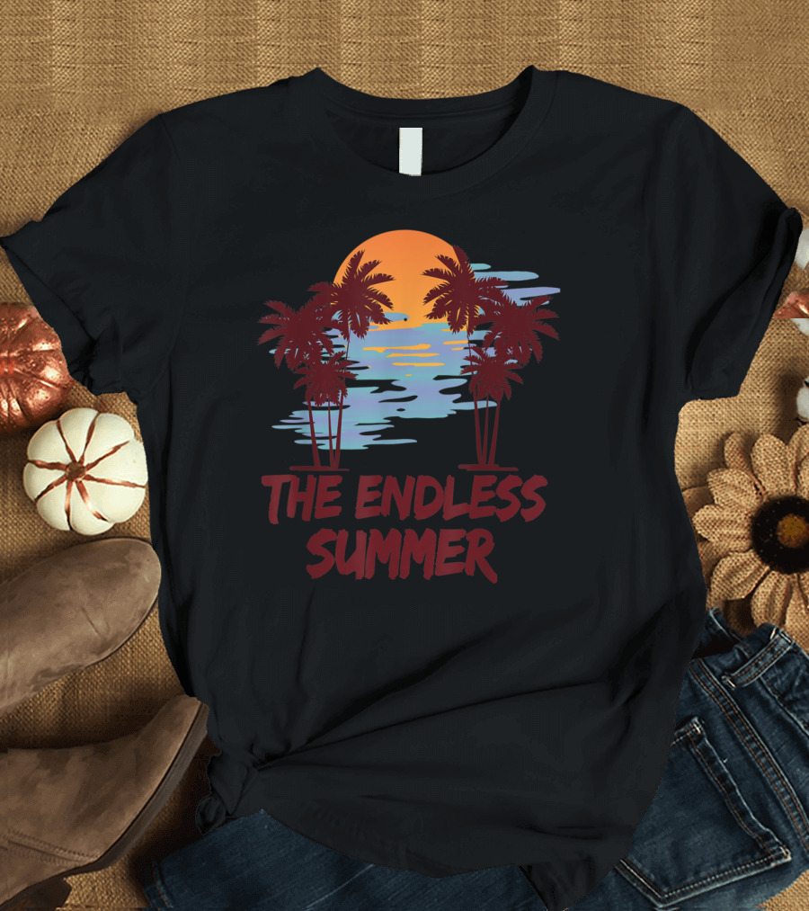 The Endless Summer Sunset Vintage Vacation Palms Ocean T-Shirt
