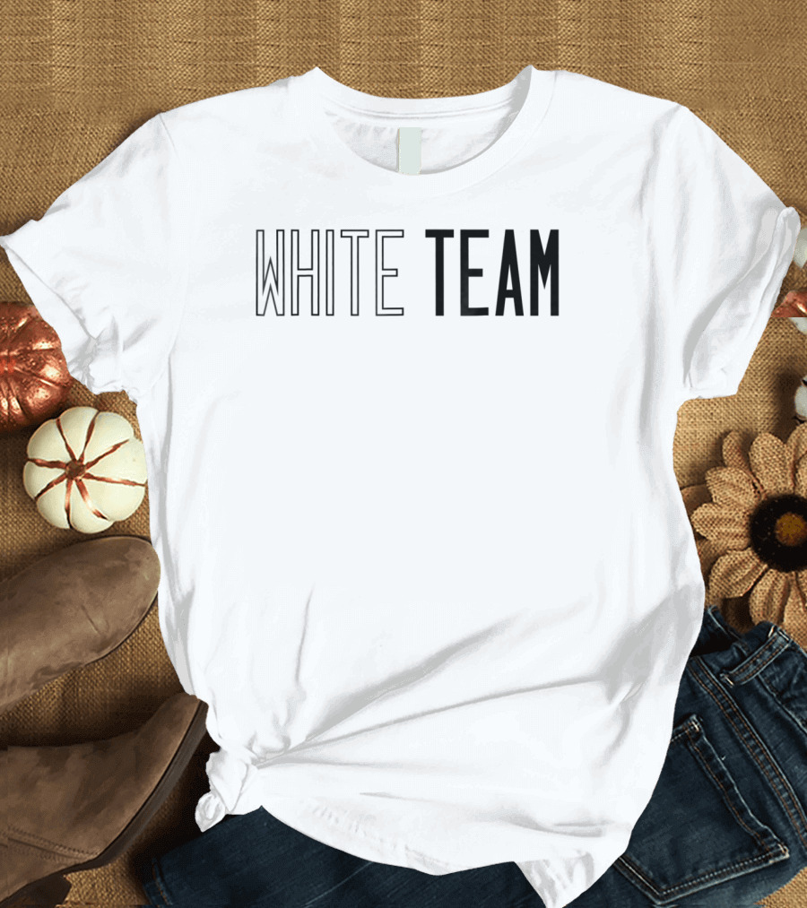 White Team Competition Sports Games Event Camp T-Shirt