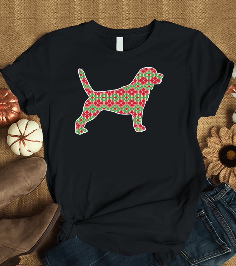 BEAGLE Festive Argyle T-Shirt