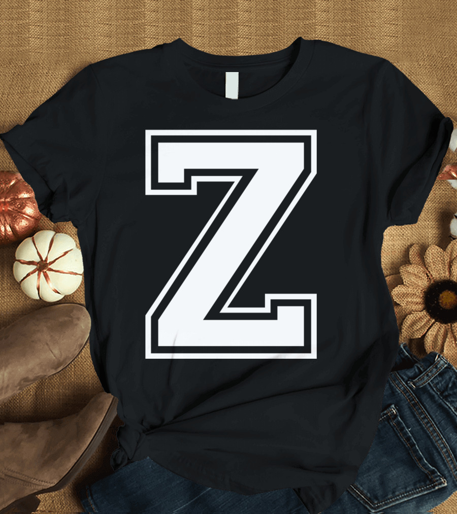 LETTER Z CAPITAL ALPHABET COLLEGE VARSITY T-Shirt