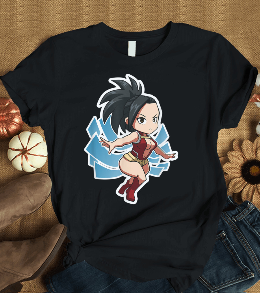 Momo Yaoyorozu Chibi Anime Character Fan T-Shirt
