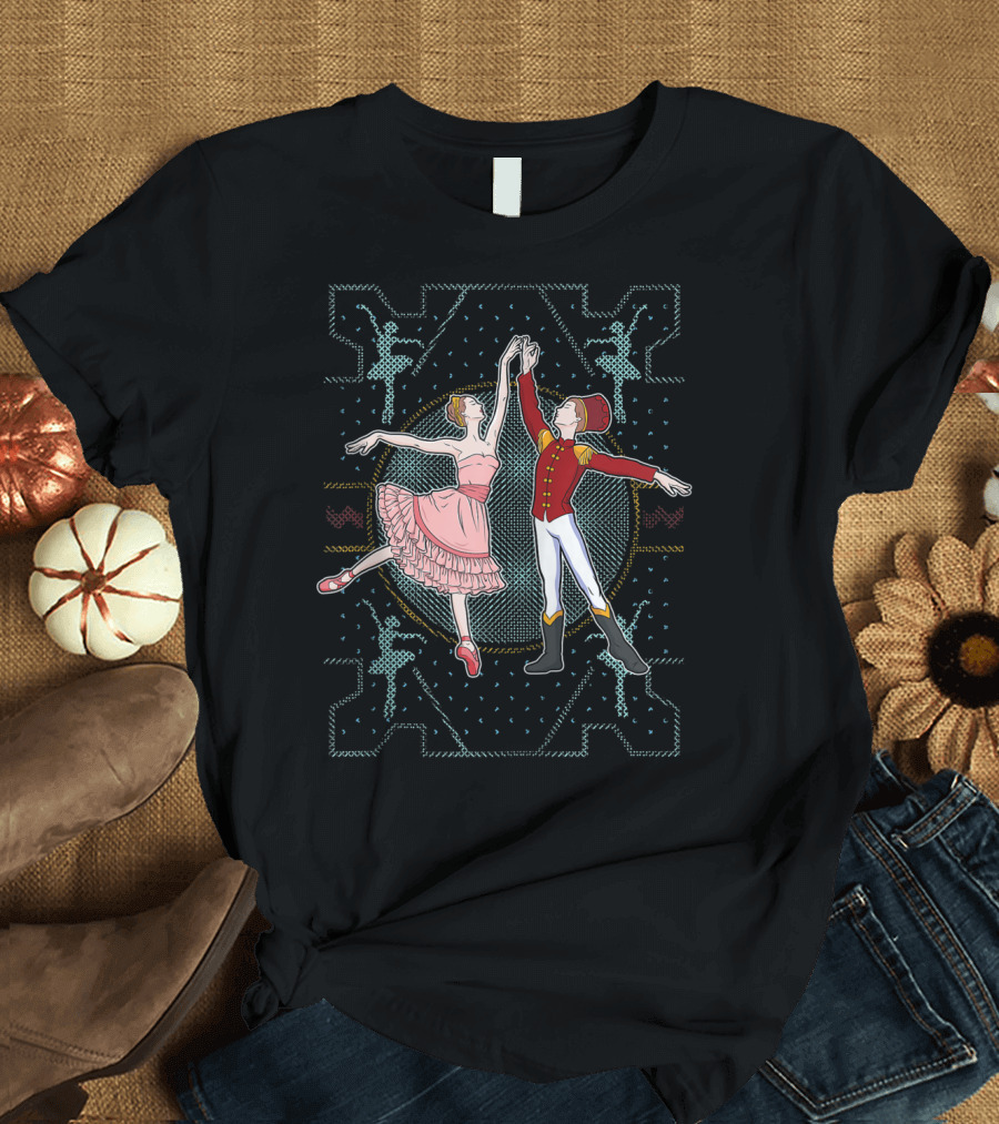 Ballet Dancer and Nutcracker Dance Teacher Performance Scene T-Shirt