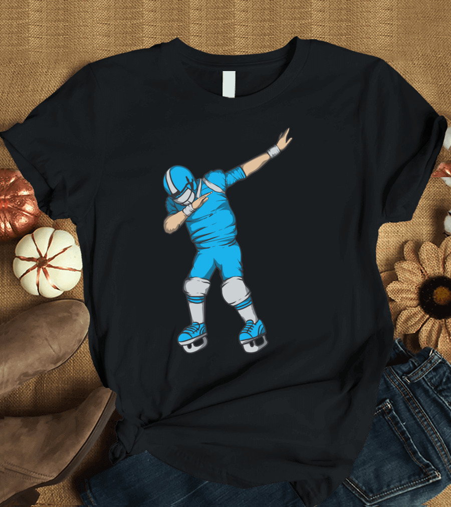 Proud Dabbing Ice Hockey Boy in Speedy Skates T-Shirt