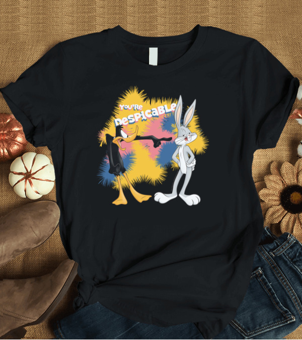 T-Shirt: You're Despicable Looney Tunes Bugs Bunny Daffy Duck T-Shirt You're Despicable Looney Tunes Bugs Bunny Daffy Duck T-Shirt