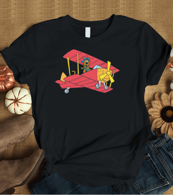 T-Shirt: Scoobydoo Flying Biplane Adventure T-Shirt Scoobydoo Flying Biplane Adventure T-Shirt