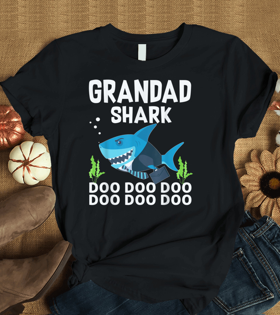 Grandad Shark Doo Doo Doo Doo Doo From Wife T-Shirt