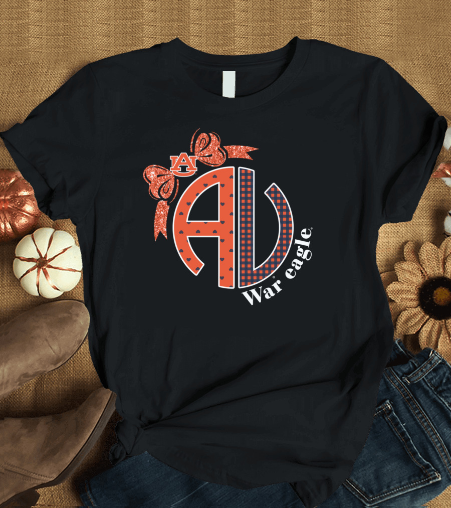 Auburn Tigers AU War Eagle Bow T-Shirt