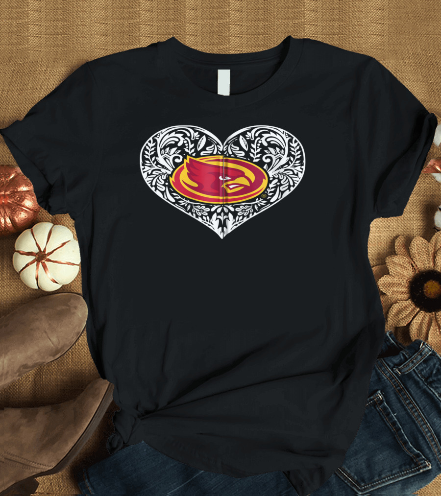 Iowa State Cyclones Heart Logo T-Shirt