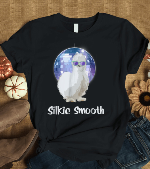 T-Shirt: Silkie Smooth Disco Chicken with Sunglasses T-Shirt Silkie Smooth Disco Chicken with Sunglasses T-Shirt