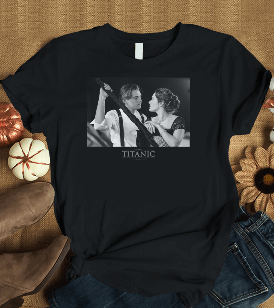 Titanic Movie Jack Rose Iconic Scene T-Shirt