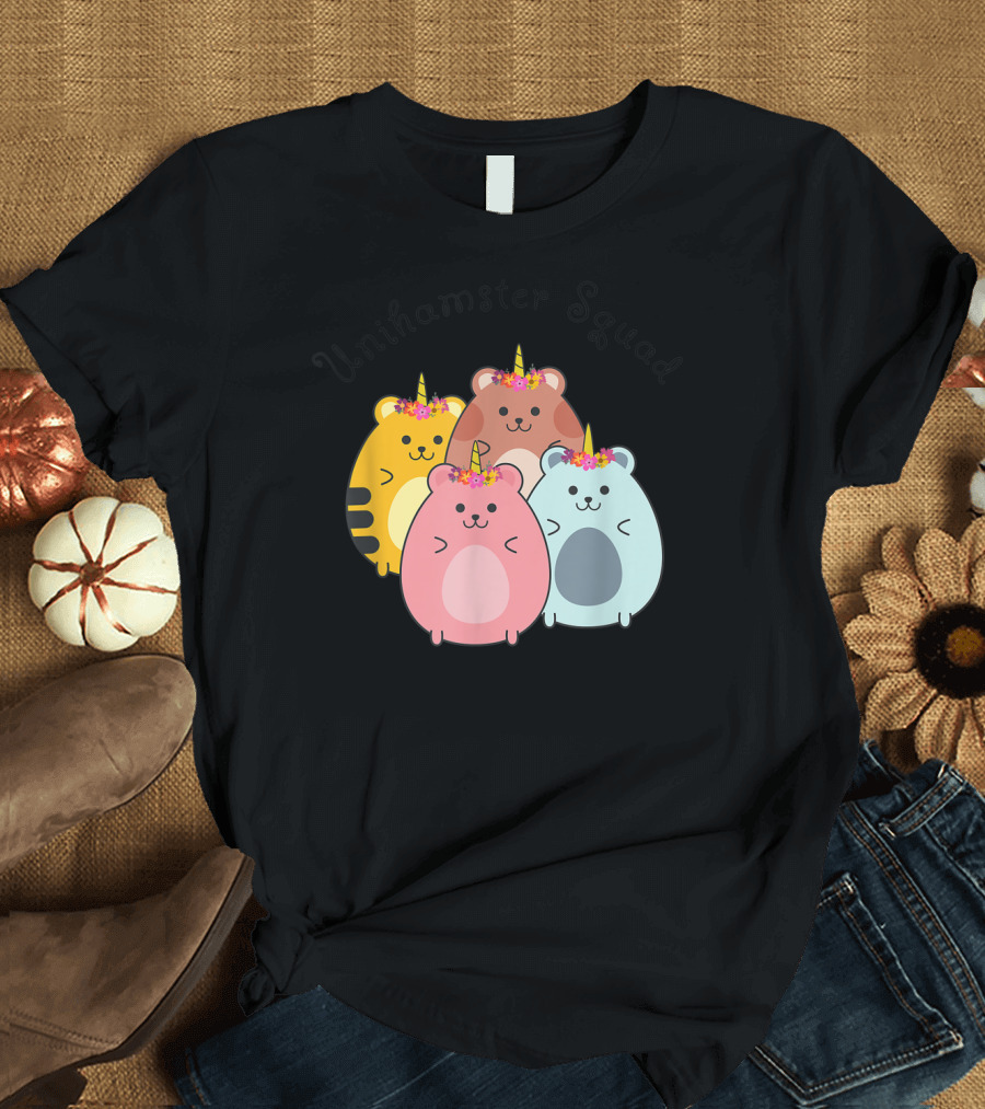 Unihamster Squad Goals Adorable Hamster Group T-Shirt