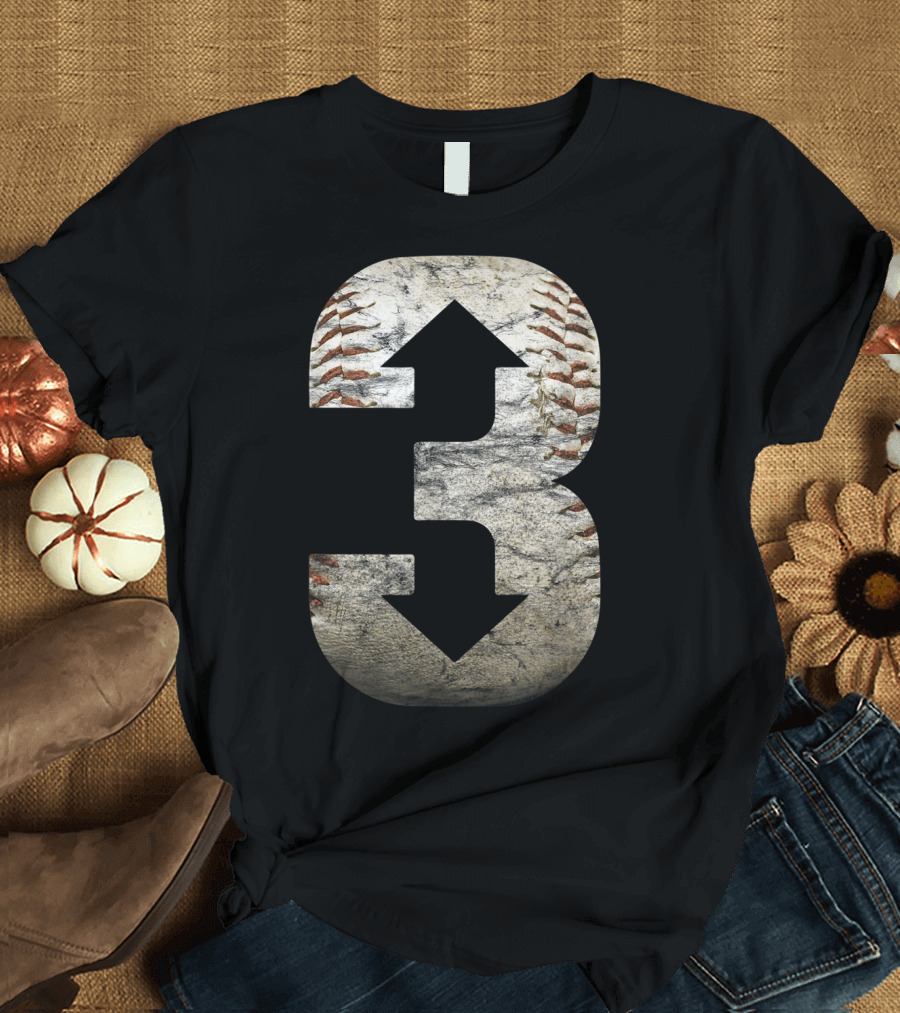 3 Up 3 Down Baseball עם כדורינה T-Shirt