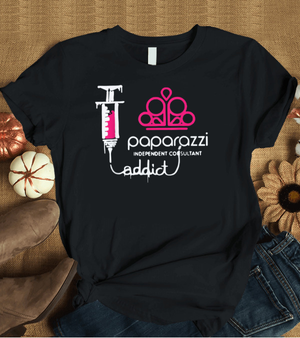 T-Shirt: Paparazzi Independent Consultant Addict Syringe T-Shirt Paparazzi Independent Consultant Addict Syringe T-Shirt