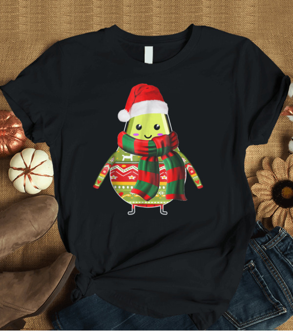T-Shirt: Avocado Ugly Christmas Cool Fruit Lover Santa Hat Holiday T-Shirt Avocado Ugly Christmas Cool Fruit Lover Santa Hat Holiday T-Shirt