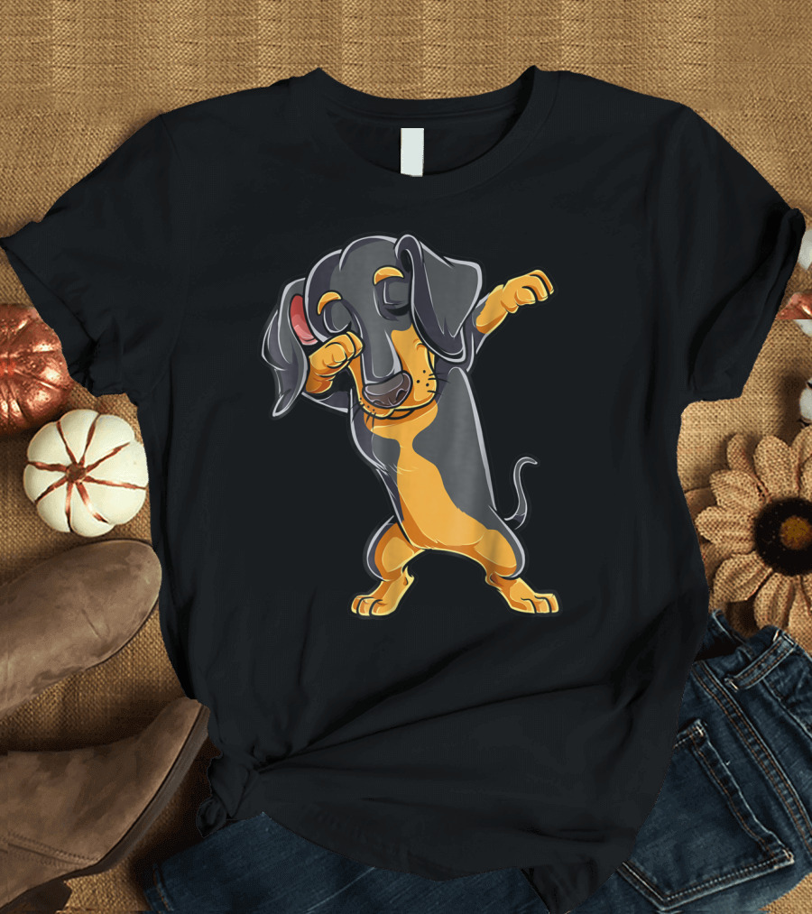 Dabbing Dachshund Puppy Lovers Dab Dance Boys T-Shirt