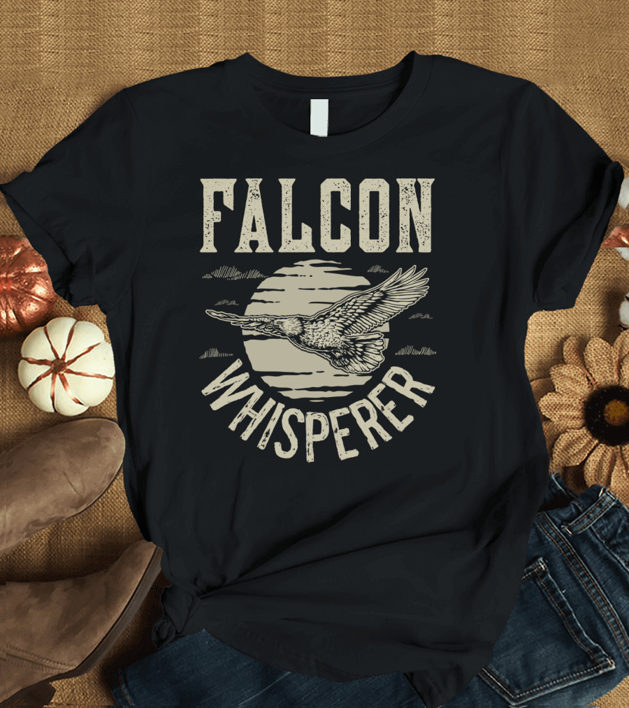 Falcon Whisperer Vintage Falconry Hunter Atmosphere T-Shirt