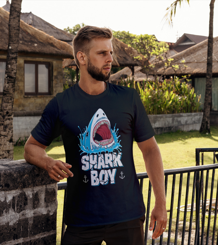 Shark Boy Jawsome Family Matching Men T-Shirt