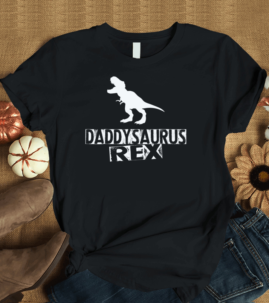 Daddysaurus Rex Dinosaur Papa61 T-Rex T-Shirt