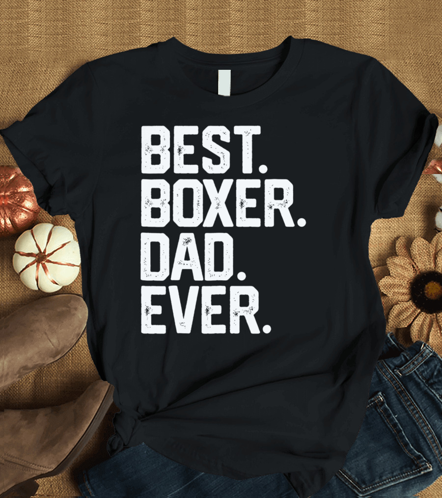 Best Boxer Dad Ever Mens Funny Dog Love Christmas22 T-Shirt
