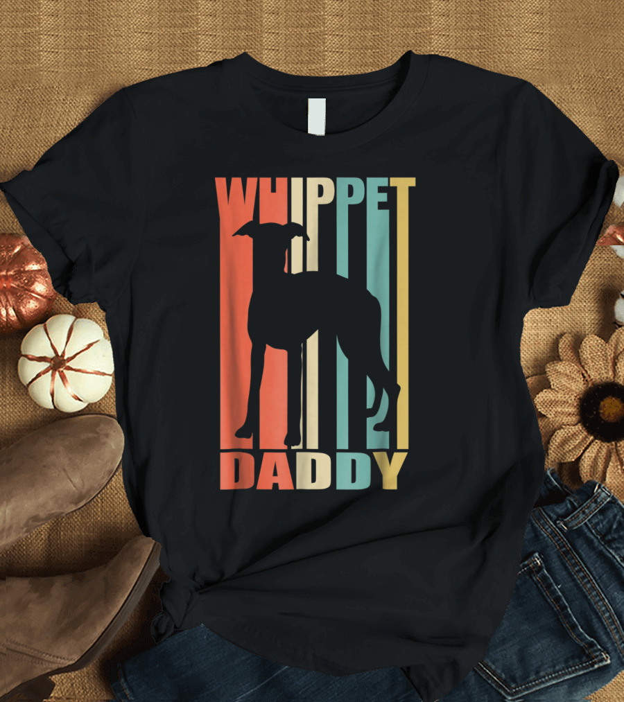 Whippet Daddy Vintage Love Dog56 T-Shirt