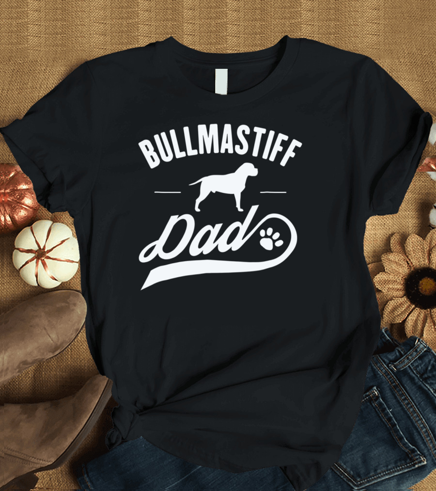 Bullmastiff Dog Dad Owner Lover T-Shirt