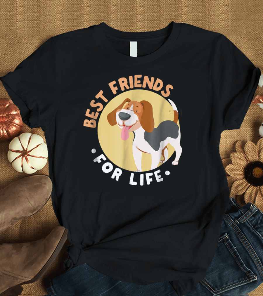 Best Friends for Life Beagle Dad Funny T-Shirt
