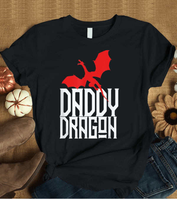 T-Shirt: Daddy Dragon Red Matching Family Tribe Dad Father T-Shirt Daddy Dragon Red Matching Family Tribe Dad Father T-Shirt