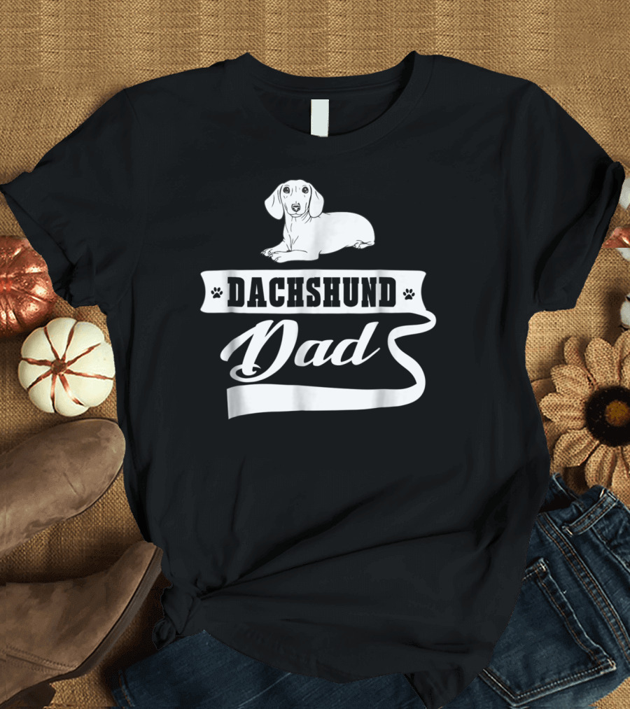 Dachshund Dad Dog Mens Animal Dogs Dachshund Dad T-Shirt