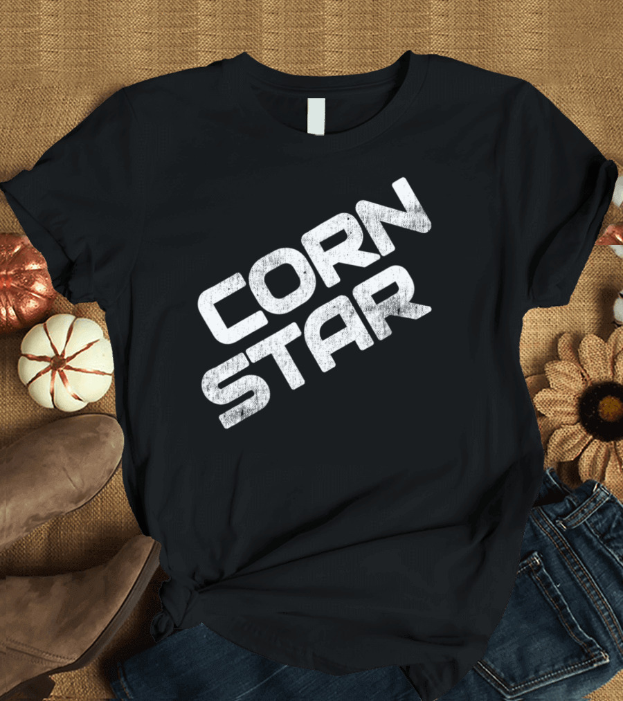 Corn Star Funny Dad Fathers Cornhole Bar Beer Toss Game T-Shirt