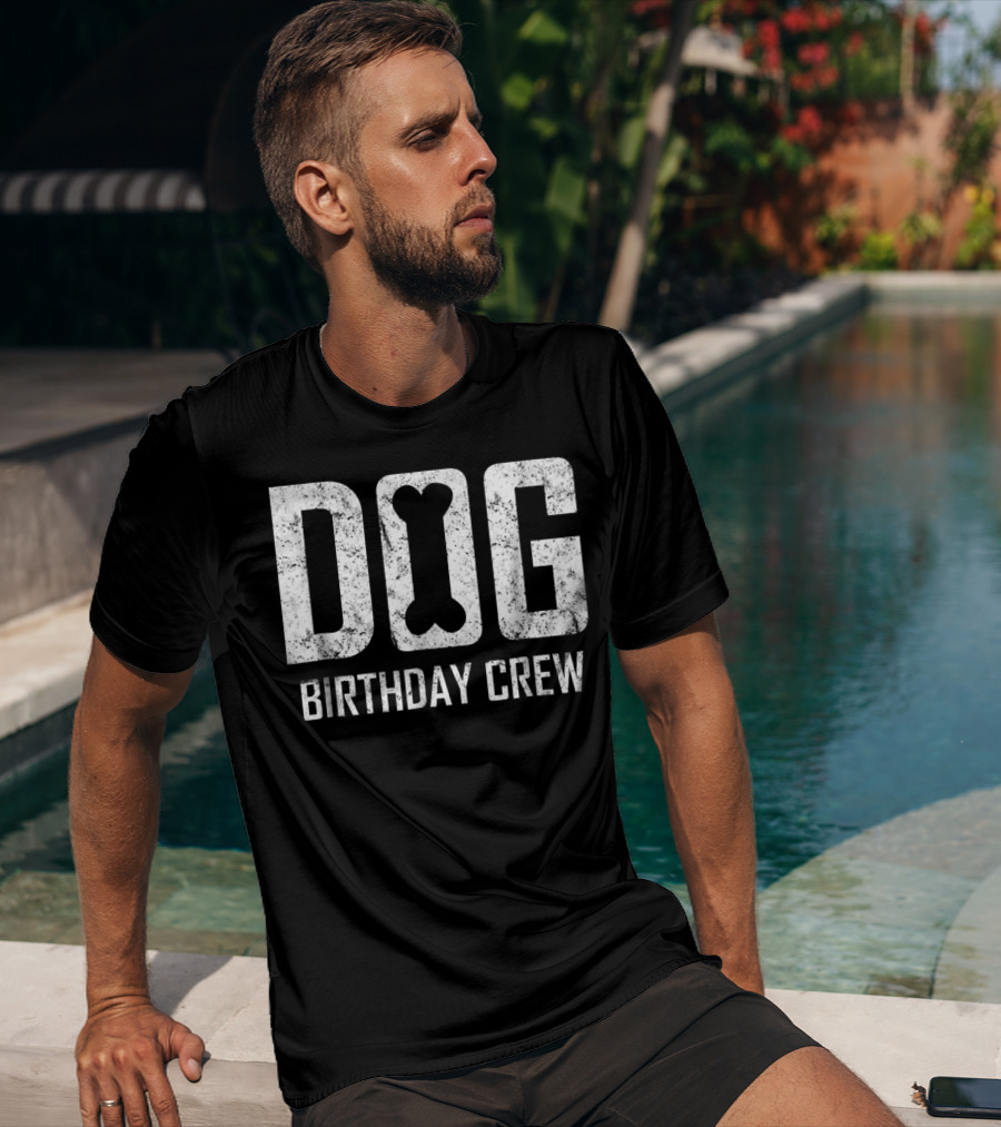 Dog Birthday Crew Dog Mom Dog Dad Party Crew37 T-Shirt