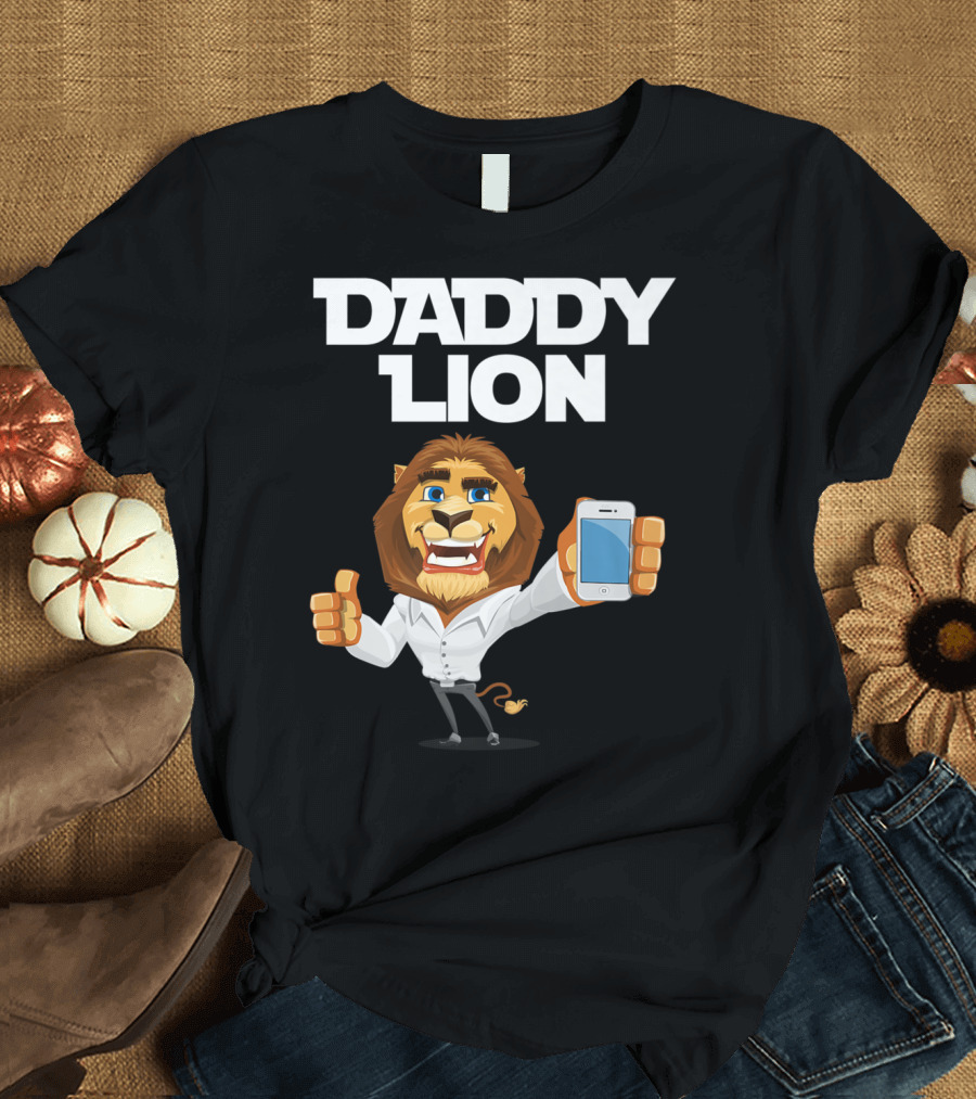 Daddy Lion Daddy Dad Lion Thumbs Up Smartphone T-Shirt