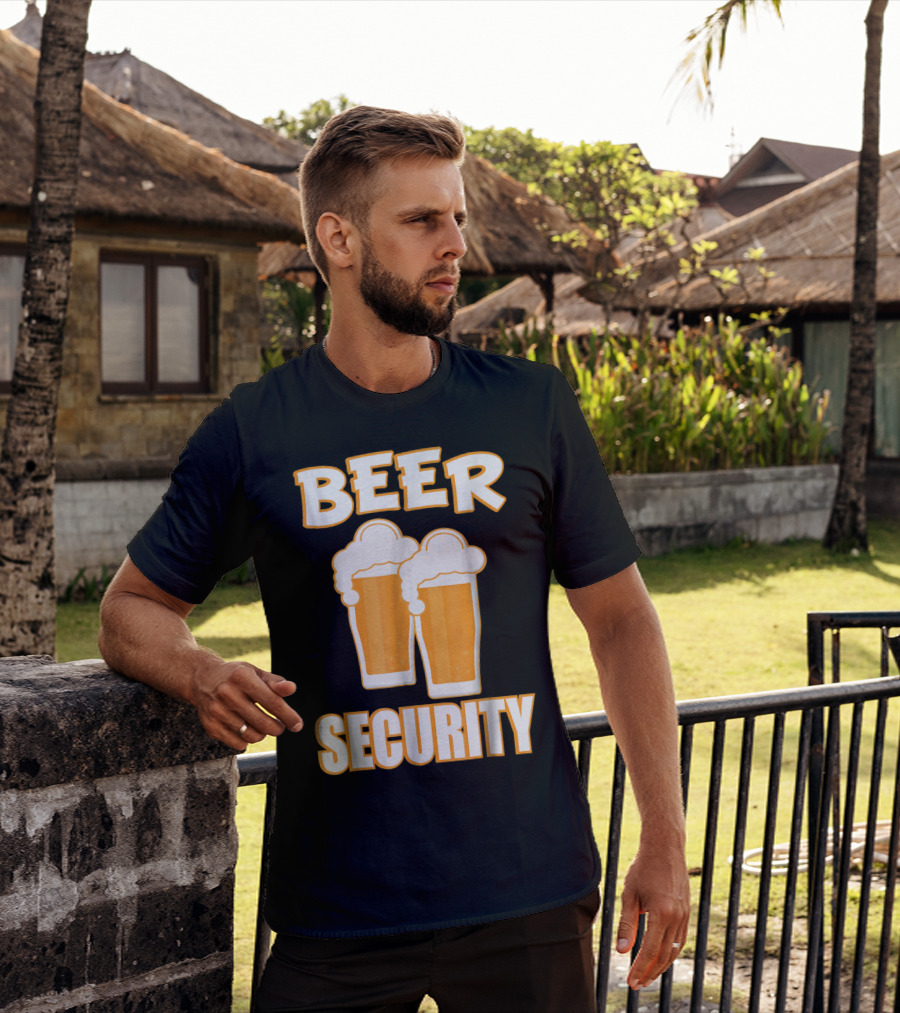 Beer Security Cool Dad T-Shirt