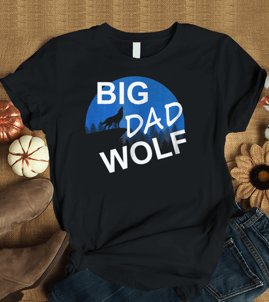 Big Dad Wolf Howling at the Moon 69 T-Shirt