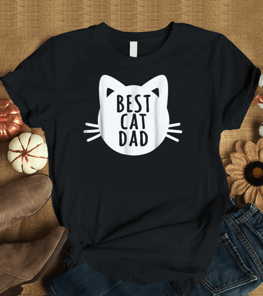 Best Cat Dad Cat Father Funny dy38 T-Shirt