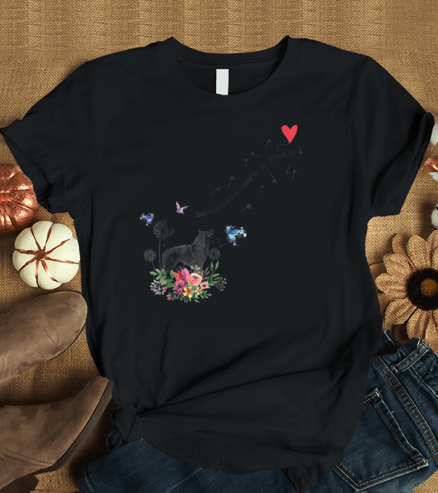 Belgian Sheepdog Kids80 Sometimes You Need to Let Things Go T-Shirt