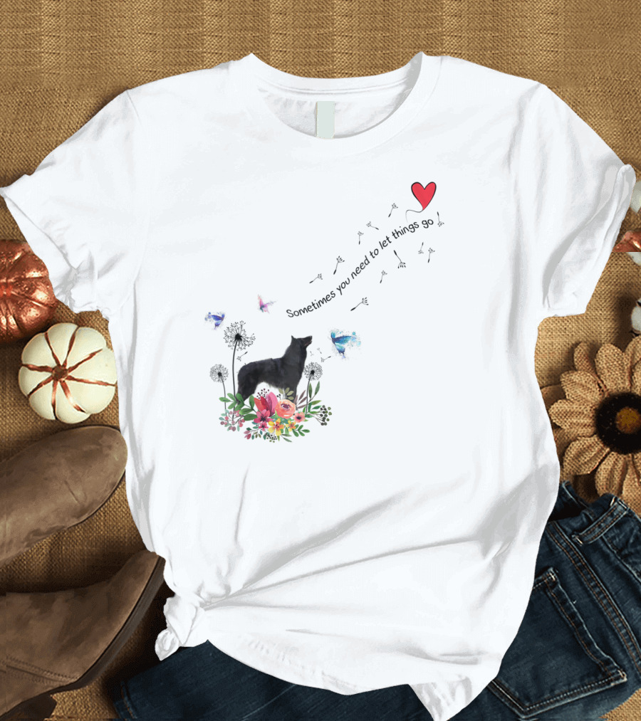 Belgian Sheepdog Kids80 Sometimes You Need To Let Things Go T-Shirt